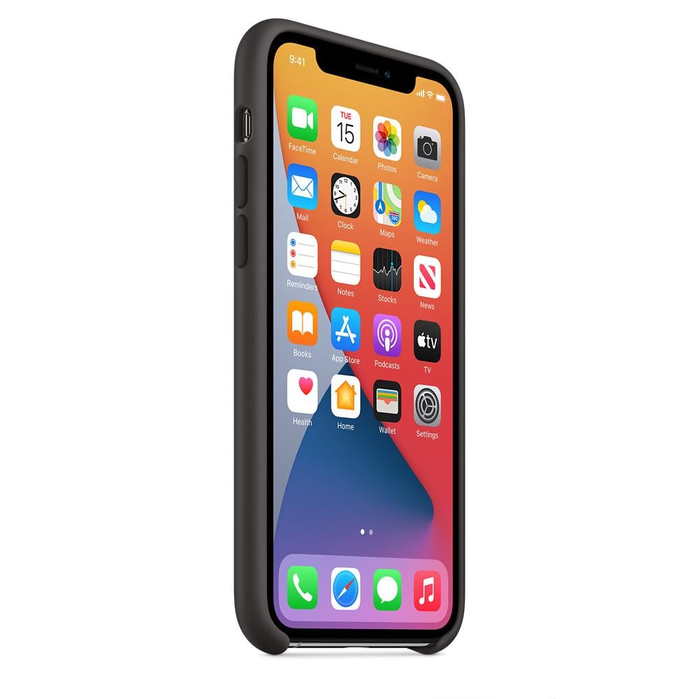 Силиконовый чехол-накладка Apple Silicone Case for iPhone 11 Pro, Black (HC) - фото 4