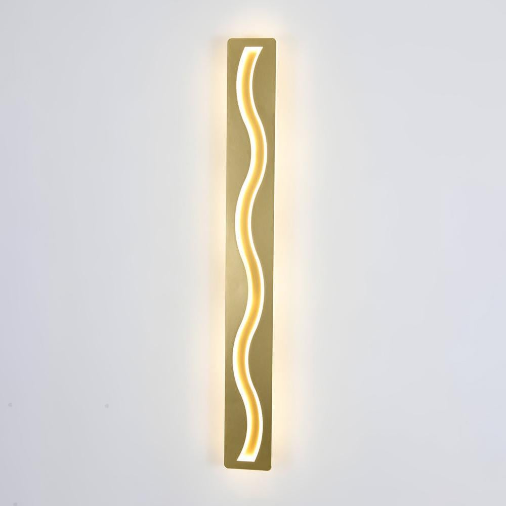 Світильник світлодіодний настінний Lighthouse SY-19934/800 PLG 50W 800х90х45 мм Золотий