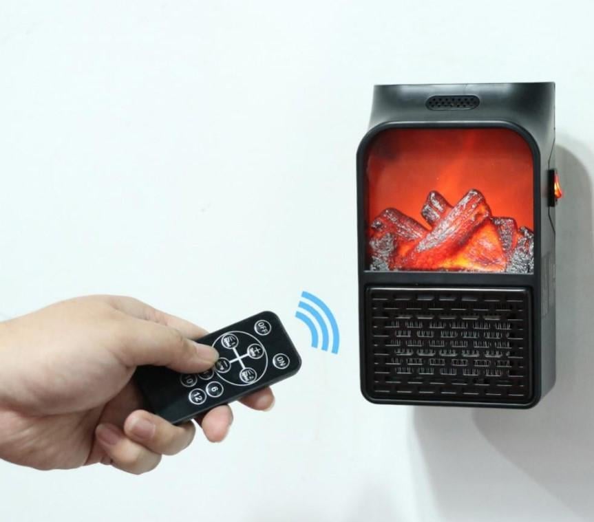 Камин-обогреватель компактный Flame Heater 500 Вт с дисплеем и дистанционным управлением (1756375336) - фото 2