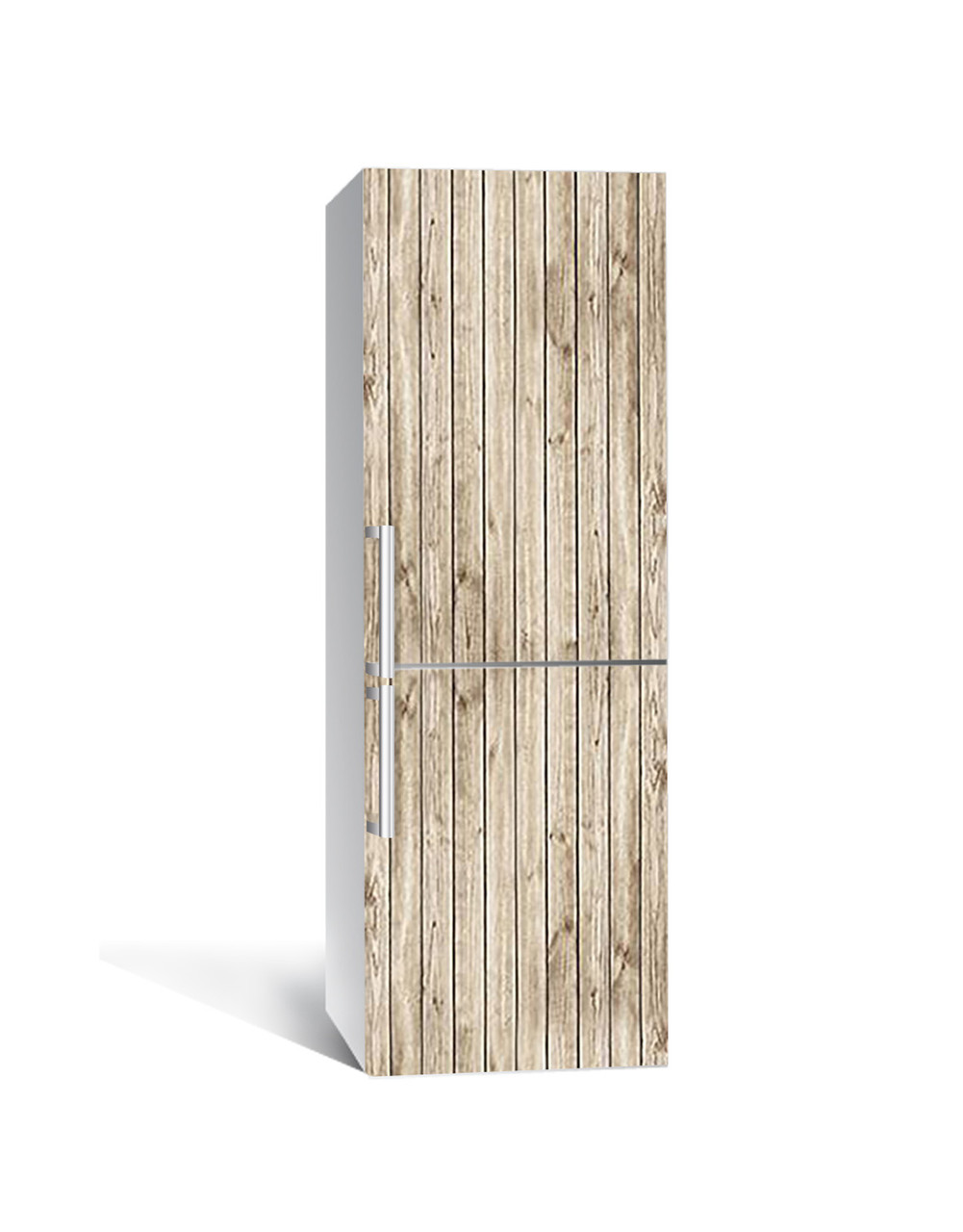 Наклейка 3D на холодильник Zatarga "Горизонтальная доска" виниловая 650х2000 мм