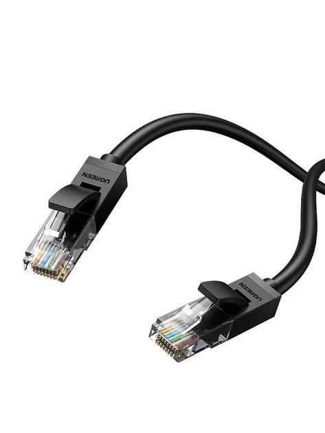 Патч-корд UGREEN NW102 Cat.6 U/UTP Lan Cable UGR-20159 1 м Black (18253393) - фото 2