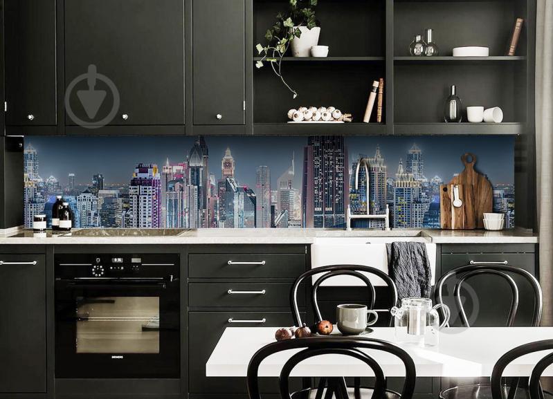 Скинали на кухню Zatarga "Ночной Лондон" 600х3000 мм виниловая 3Д наклейка кухонный фартук самоклеящаяся Z181723/2 Скинали на кухню Zatarga "Ночной Лондон" 600х3000 мм виниловая 3Д наклейка кухонный фартук самоклеящаяся Z181723/2