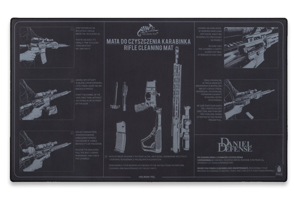 Килим для чищення та обслуговування зброї HELIKON-TEX Чорний (AC-RCM-NN-01)