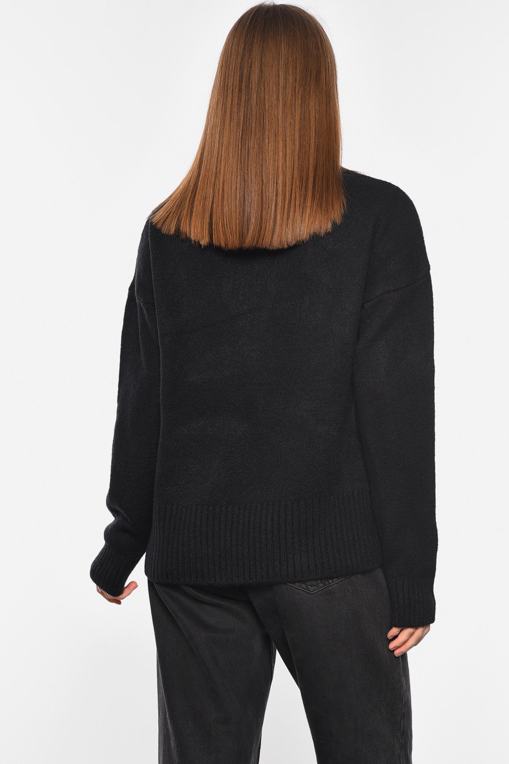 Свитер женский 193996 ангора полубатальный 2XL Черный (193996_!278959_50) - фото 3