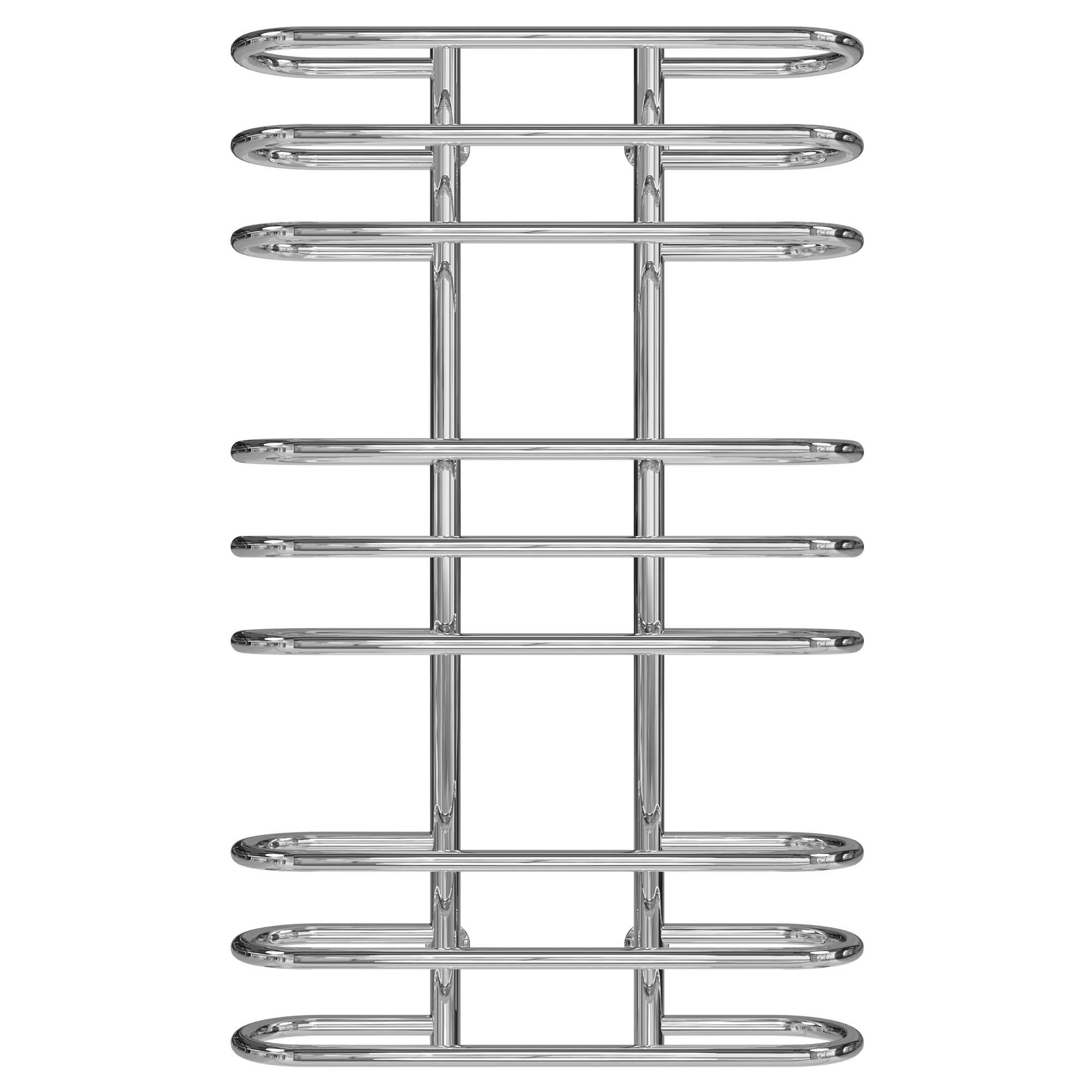 Полотенцесушитель водяной Deffi Британика П9 нижнее подключение нержавеющая сталь 600х1000 мм Хром (C.BR.100.60.9.C.A)