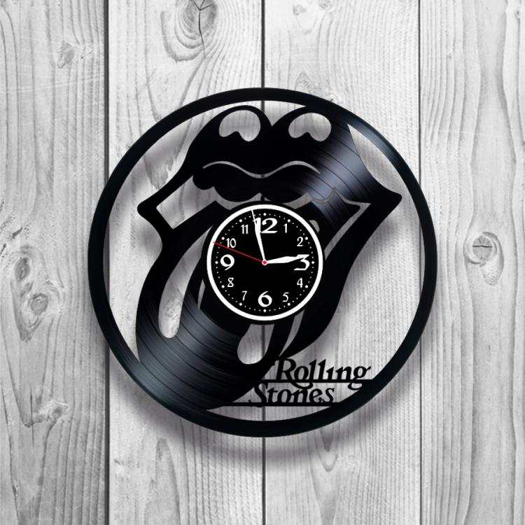 Часы настенные Rolling Stones 0374 из виниловой пластинки