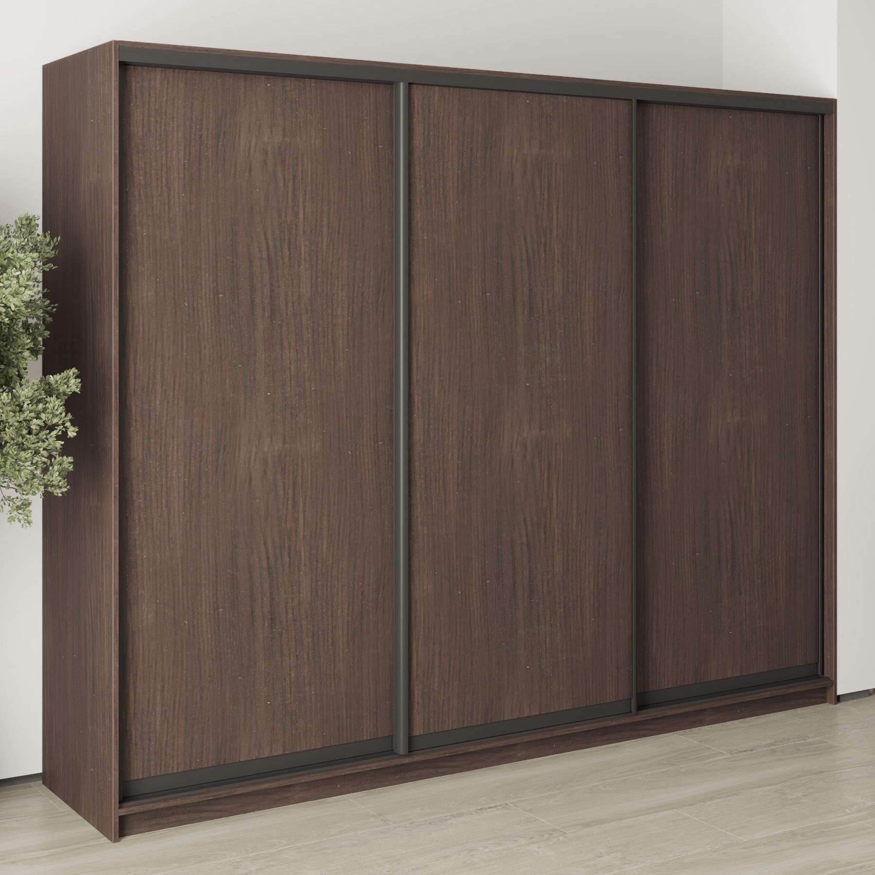 Шкаф-купе трехдверный MebelStar Комбо BG 3 ДСП 260x45x210 см Дуб ристрето (MBS-8996)