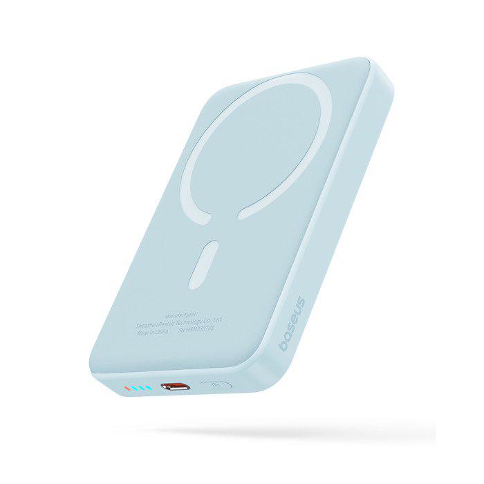 Повербанк BASEUS Magnetic Mini Air Wireless Fast Charge 10000mAh 20W із кабелем Blue (P10059001313-00) - фото 8