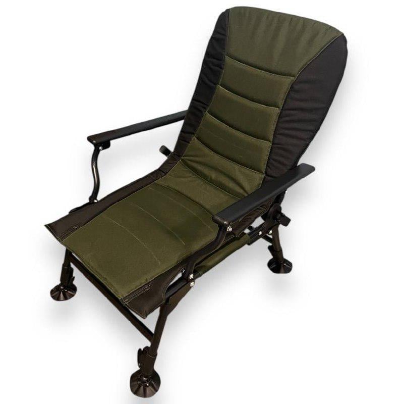 Стілець рибальський розкладний Модель-1 з підлокітниками та регульованими ніжками (8354-1) - фото 8