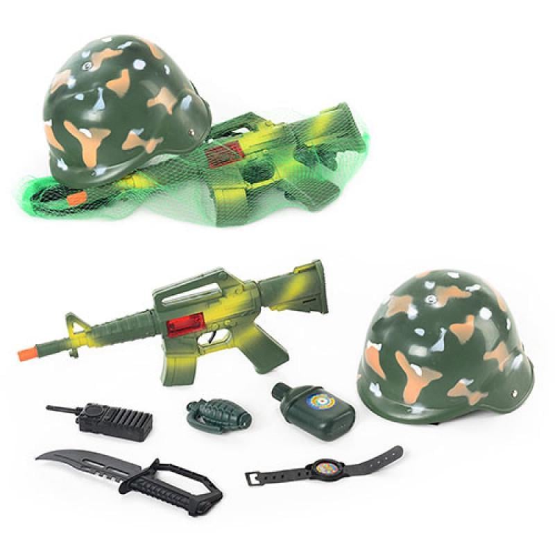 Дитячий ігровий набір Bambi Військового 8011 каска 7 пред. (RLT16818)
