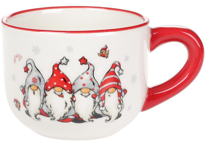 Чашка керамическая веселые гномы 500 мл Чашка керамическая веселые гномы 500 мл