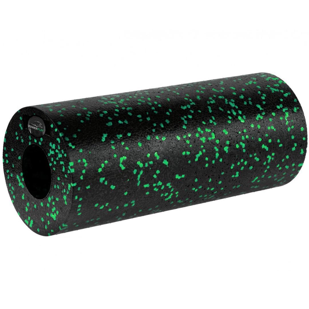 Ролик масажний гладкий PowerPlay PP-4348 2in1 EPP Foam Roller 33x14 см Чорний/Зелений (A-013242) - фото 4