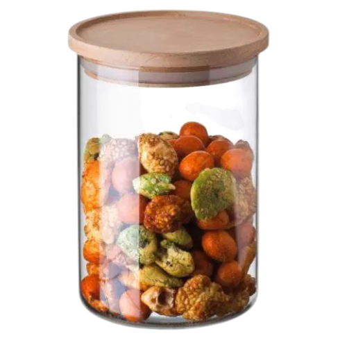 Місткість для зберігання Simax з дерев'яною кришкою 800 мл Прозорий (5152/LWs) - фото 2 Місткість для зберігання Simax з дерев'яною кришкою 800 мл Прозорий (5152/LWs) - фото 2