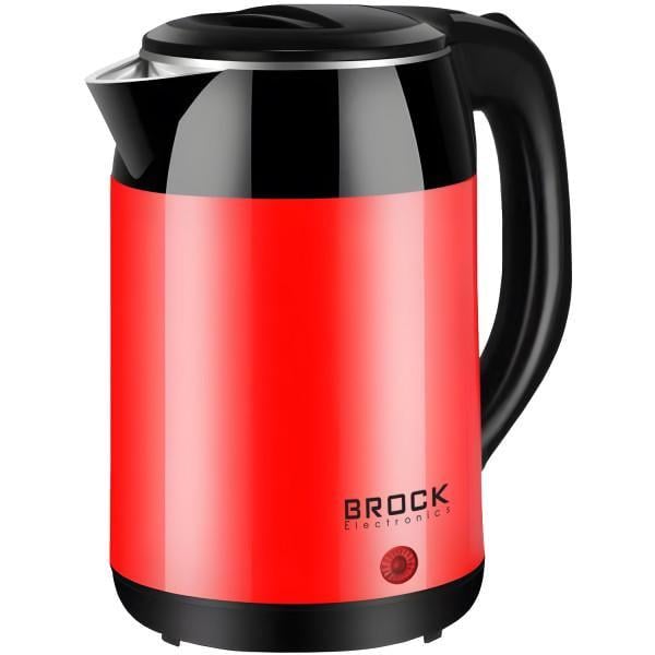 Электрочайник BROCK WK 5522 RD из нержавеющей стали 1500 Вт 1,8 л Красный (WK5522RD)