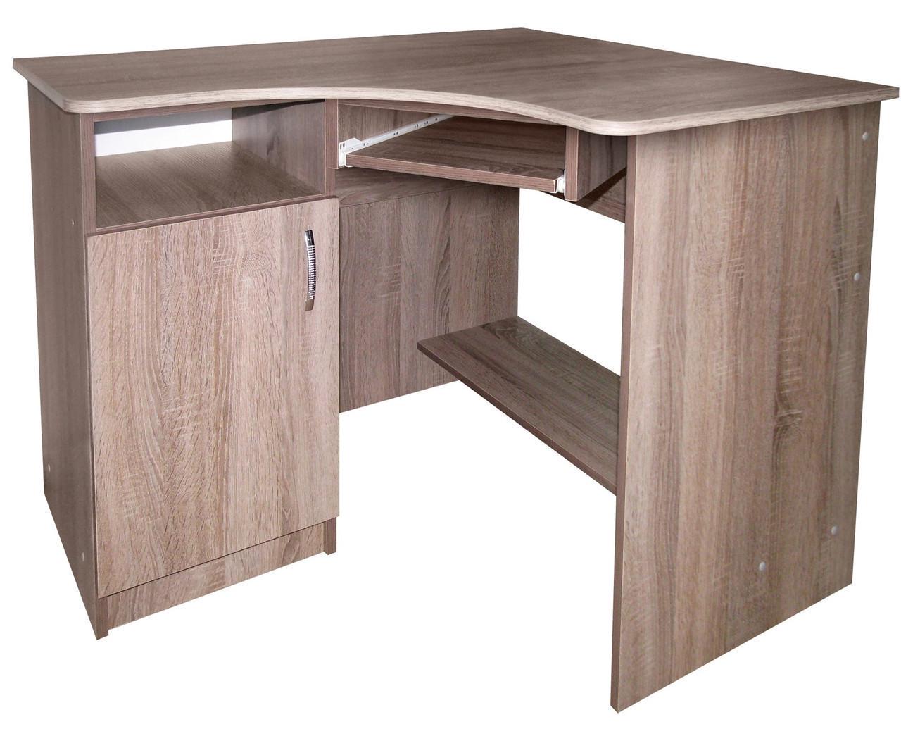 Стол компьютерный угловой МАКСИ-МЕбель Эстет плюс Дуб трюфель (10191)