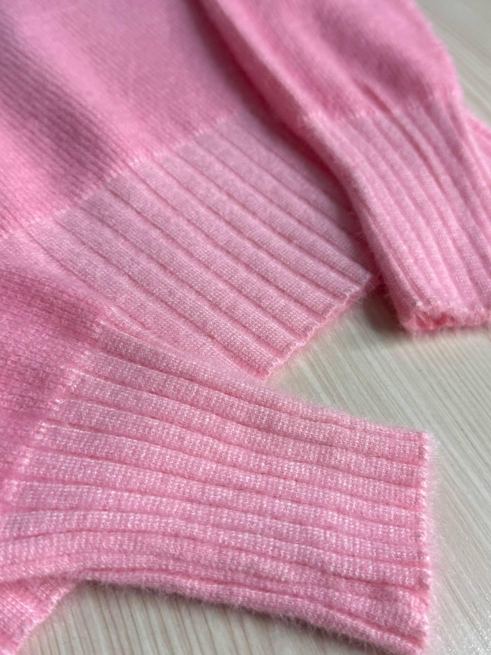 Светр жіночий Fancy Matinee 7571 вафельний з ангори оверсайз OS Рожевий (4987) - фото 6 Светр жіночий Fancy Matinee 7571 вафельний з ангори оверсайз OS Рожевий (4987) - фото 6