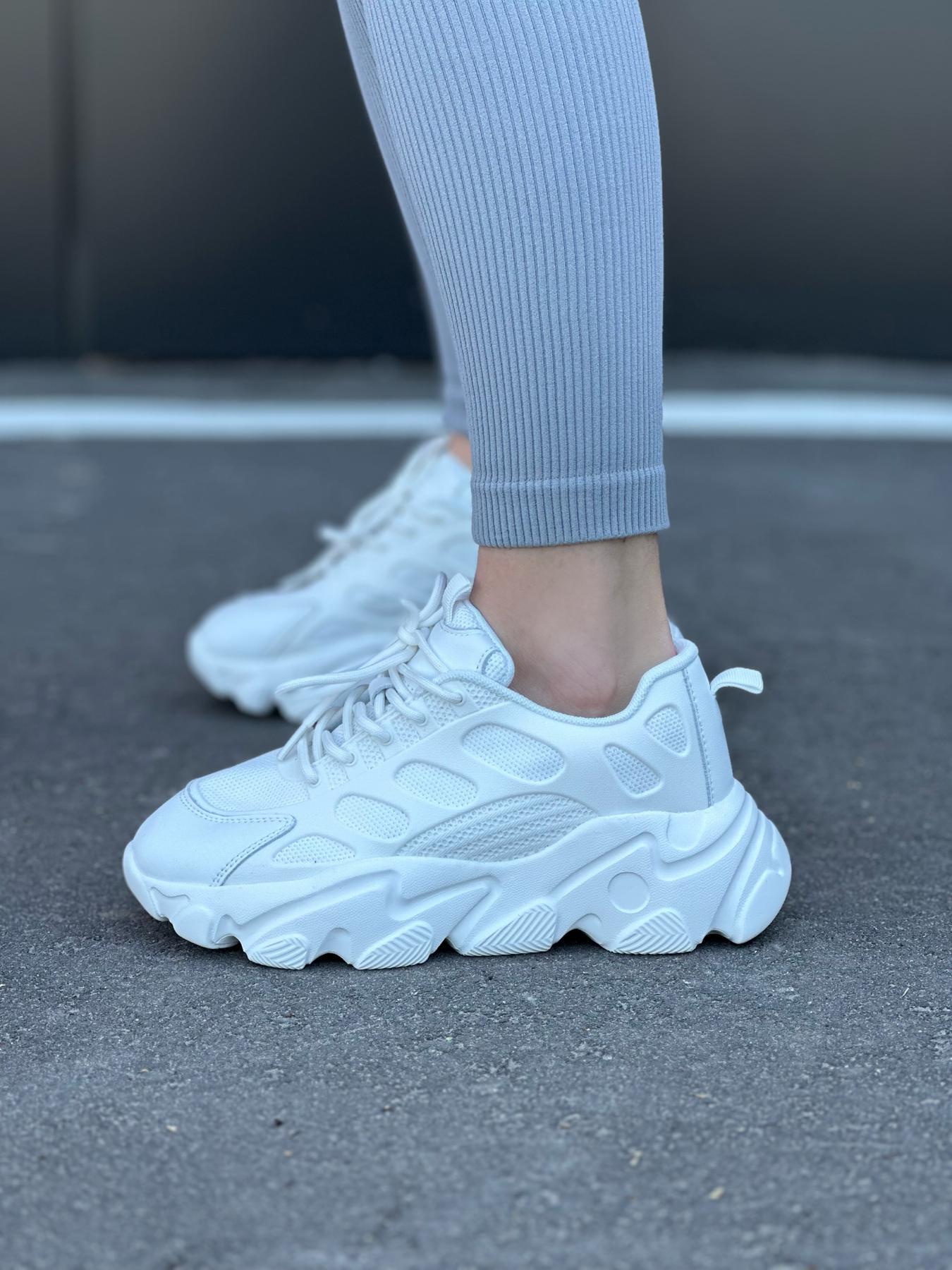 Кроссовки женские натуральная кожа/текстиль р. 37 Белый (9546394) - фото 3 Кроссовки женские натуральная кожа/текстиль р. 37 Белый (9546394) - фото 3