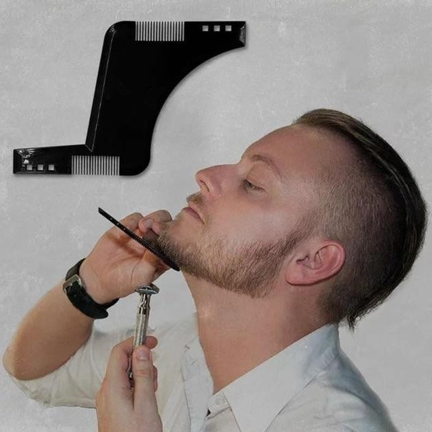 Расческа-шаблон для формирования укладки бороды Черный (D-0042) - фото 7 Расческа-шаблон для формирования укладки бороды Черный (D-0042) - фото 7