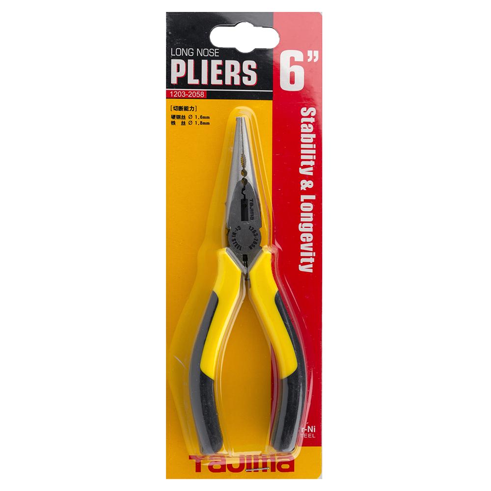 Долгогубцы Tajima CrNi многоцелевые с режущей кромкой 160 мм (1203-2058) - фото 5