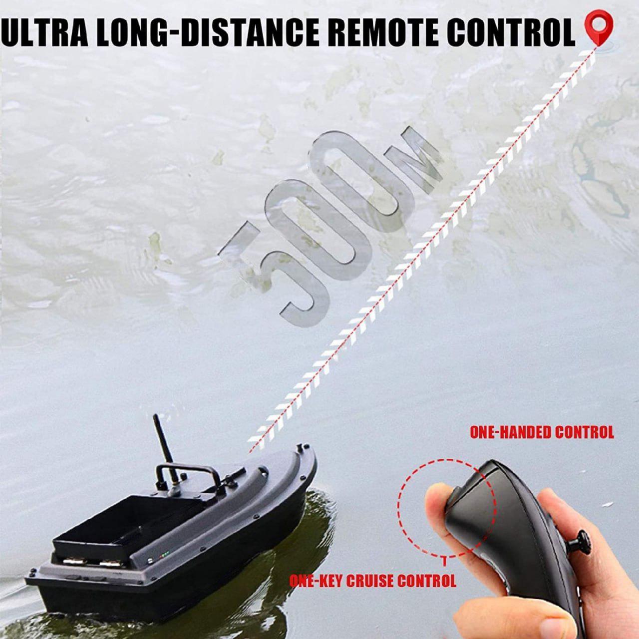 Кораблик для прикормки D16 с аккумулятором 5200 mAh и дистанцией до 500 м (24037) - фото 3