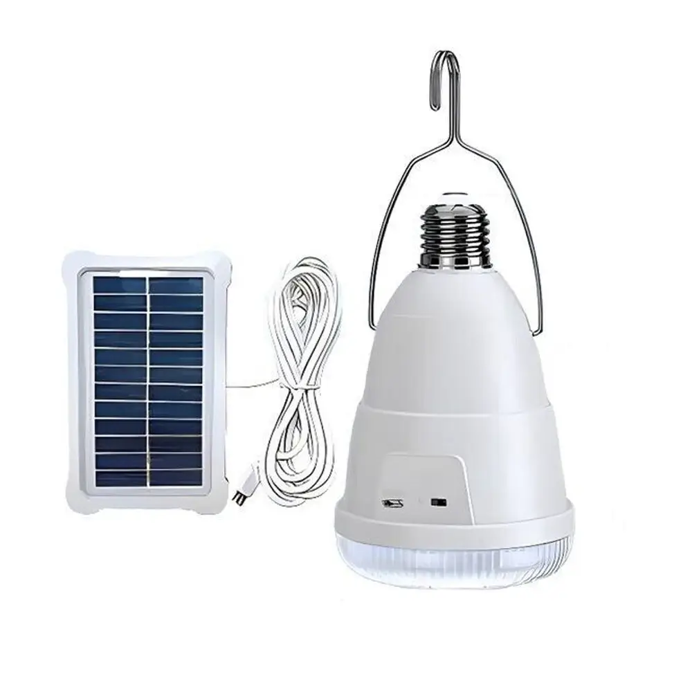 Фонарь аккумуляторная LED с солнечной панелью Solar AP-3631 с крючком E27 (37812111)