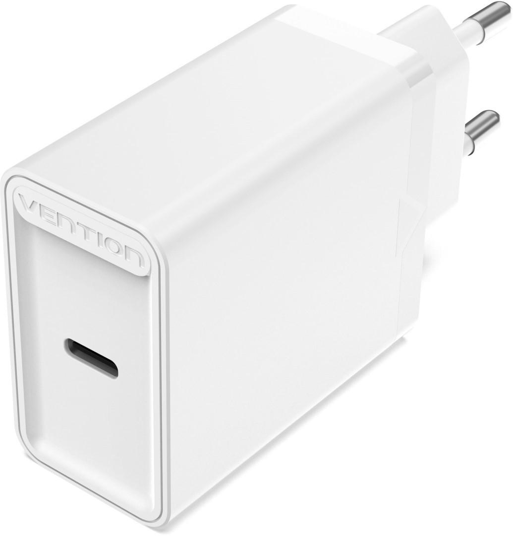 Пристрій зарядний Vention USB Type-C/QC 4,0 20W White (FADW0-EU)