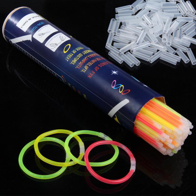 Браслети флуоресцентні Fluoric Chemical Light Glow Sticks 100 шт. - фото 5