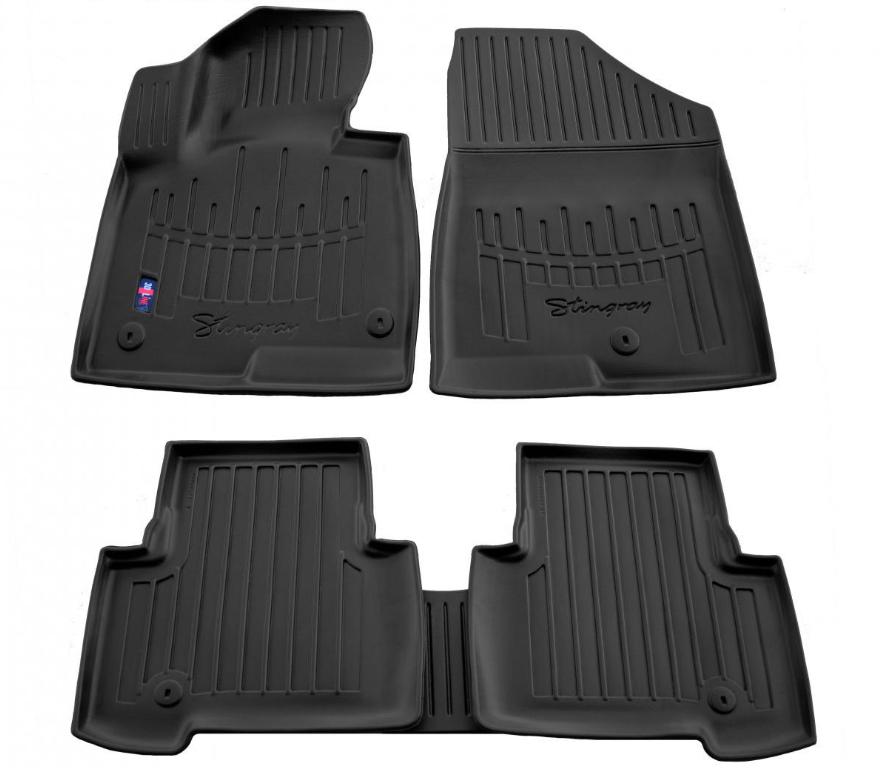 Коврики резиновые Stingray для Hyundai Santa Fe III DM 2012-2018 с бортом 5 шт. (5009075)