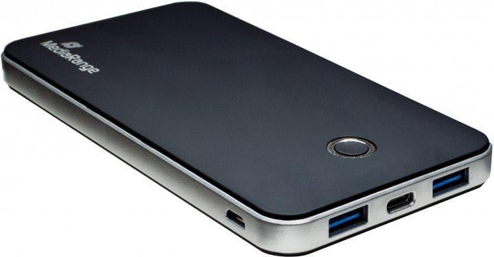 Портативное зарядное устройство MediaRange 10000 mAh Black (8504423)