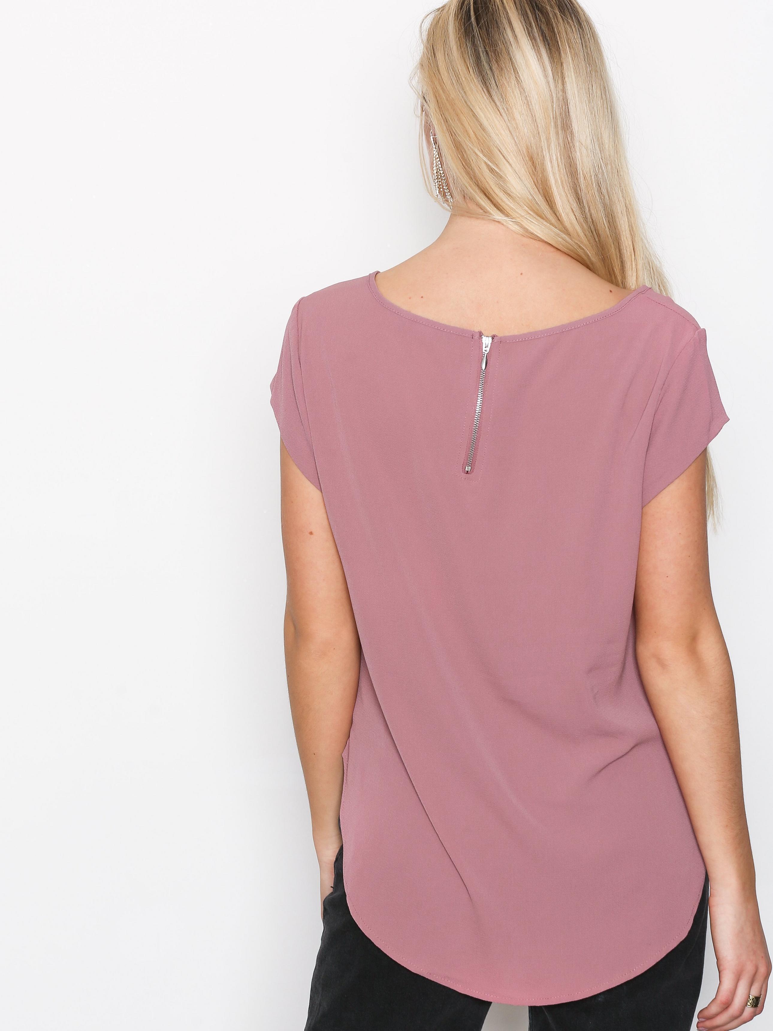 Блуза женская с молнией Only 11182 L Пыльная роза (46) - фото 2 Блуза женская с молнией Only 11182 L Пыльная роза (46) - фото 2