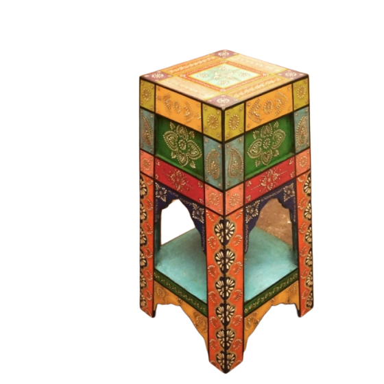 Табурет с полкой Арт.2104 №1 из дерева манго (9140205)