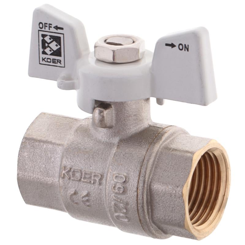 Кран шаровой KOER KR.217.W 1/2" ГГМ латунь (OL-KR0177)