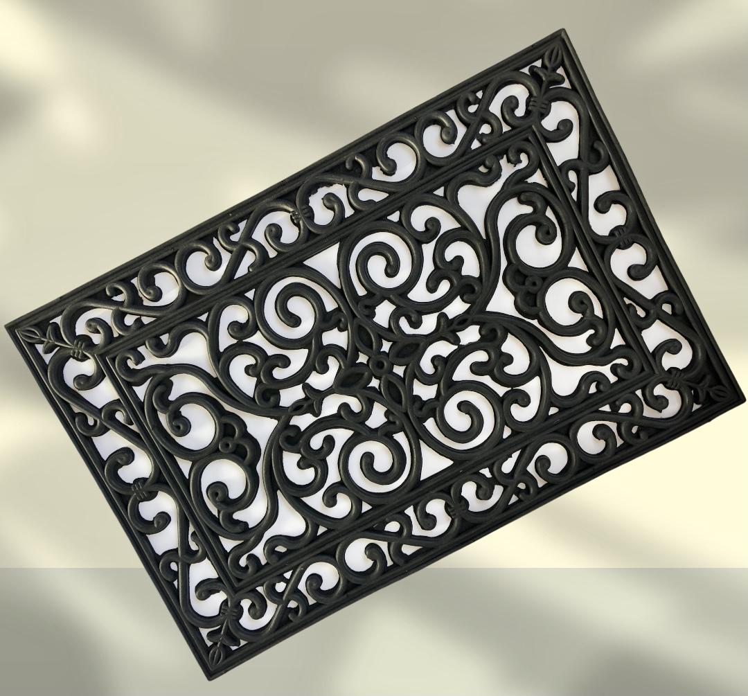 Коврик на порог Тулуза резиновый ажурный 400х600 мм - фото 2 Коврик на порог Тулуза резиновый ажурный 400х600 мм - фото 2