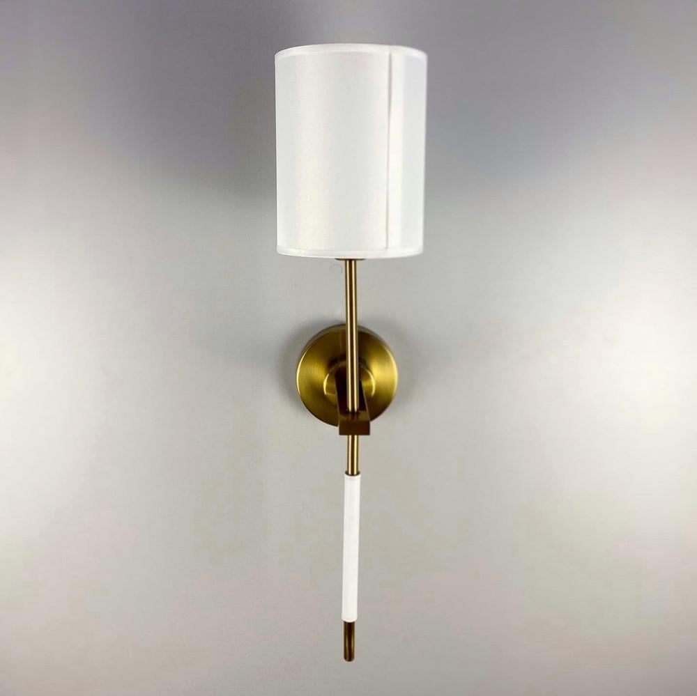 Бра классическое настенное с тканевым абажуром (W 1827/1)