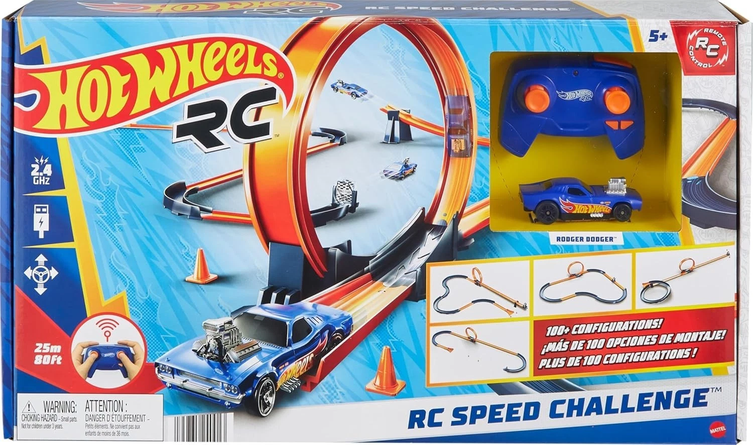 Набор Хот Уилс Hot Wheels RC Speed ​​Challenge свыше 30 деталей радиоуправляемый автомобиль и пульт
