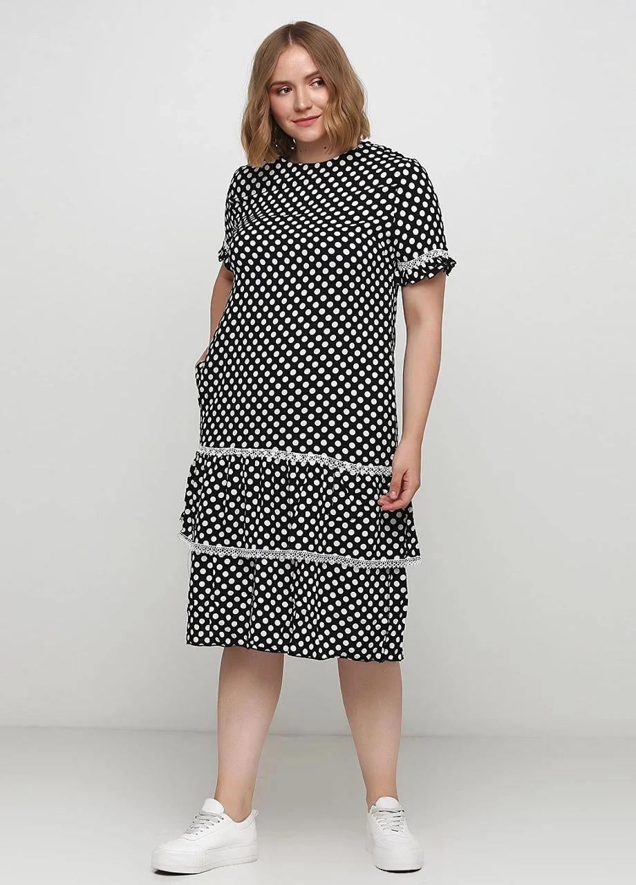 Платье İmajinal хлопок р. 56 Черный (82199-2-56)