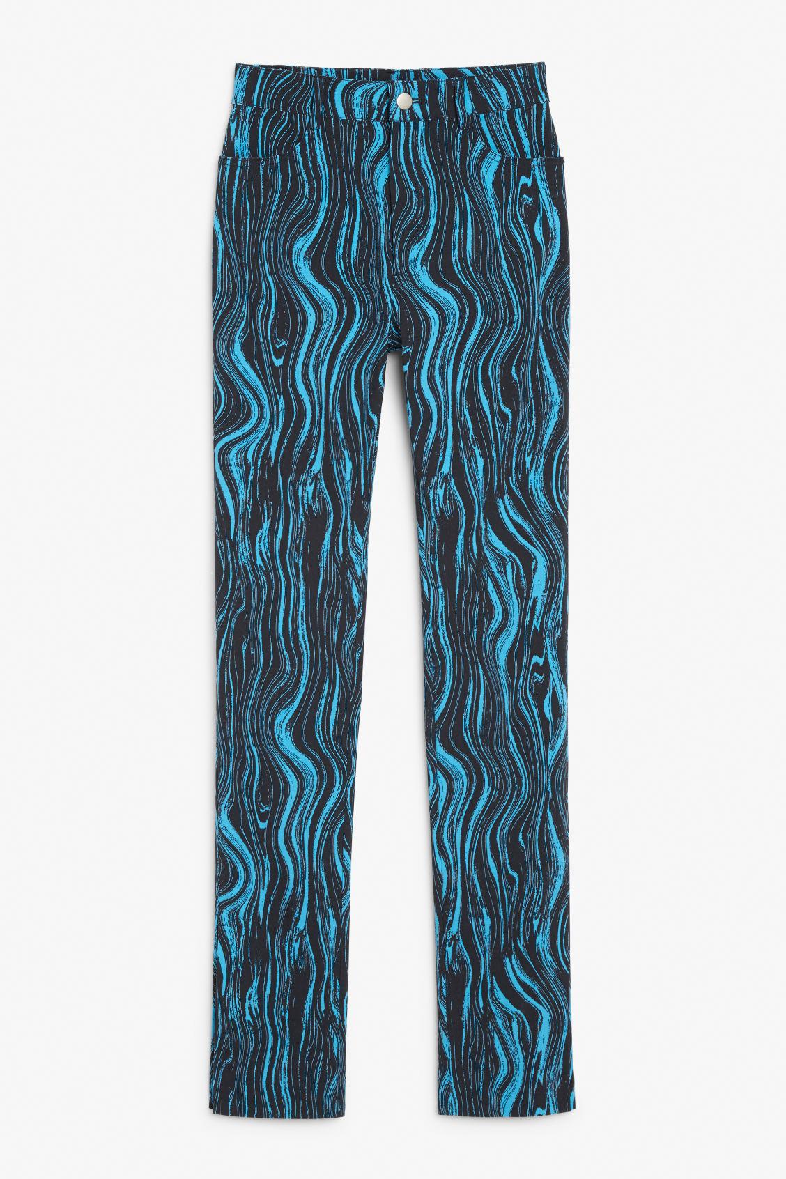 Штани жіночі Monki р. 34 Чорно-блакитний (X12051028649)