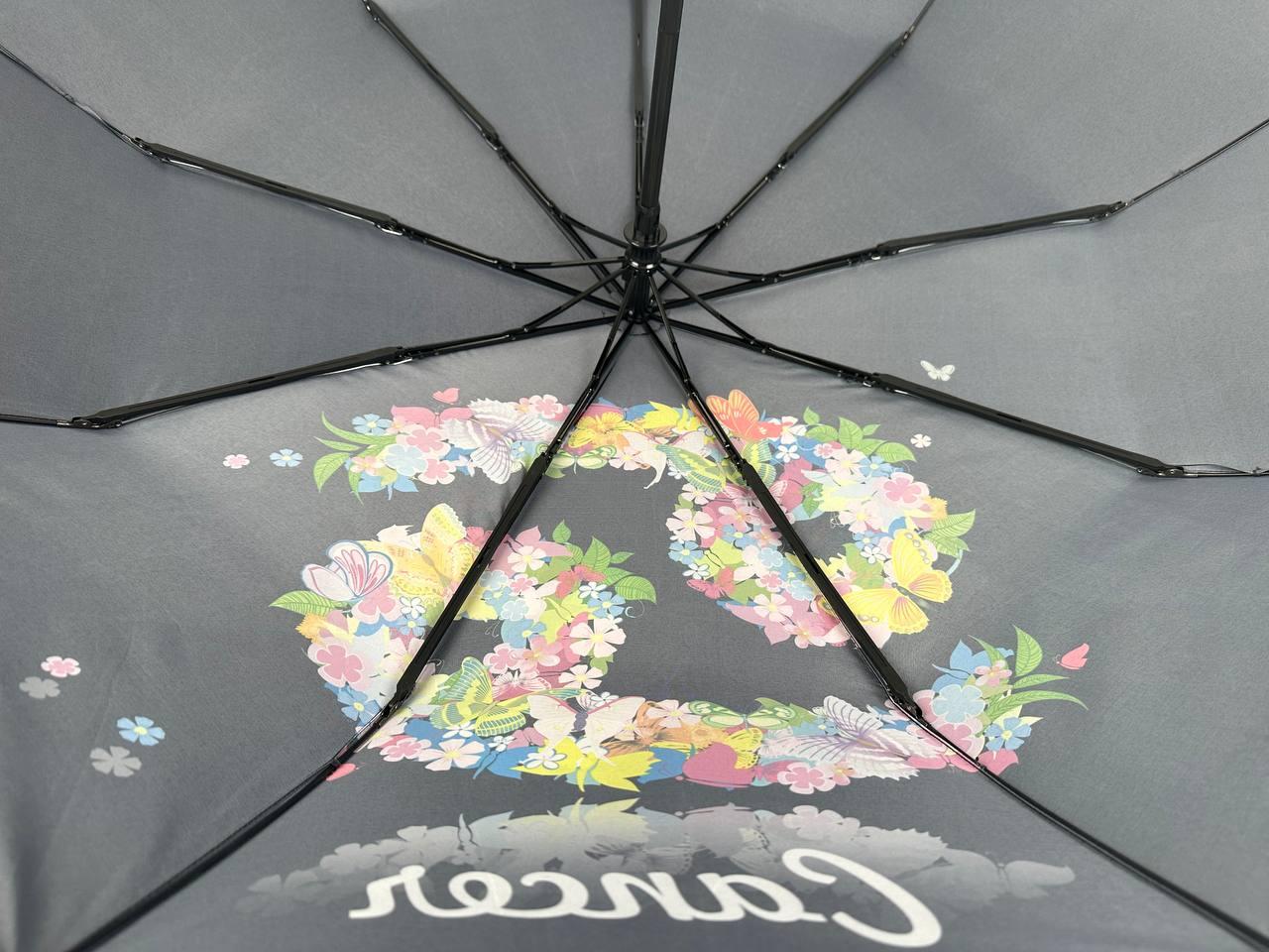 Зонт женский автомат Rain Зодиак Flower Рак Cancer mini в подарочной упаковке с платком (01040-9) - фото 6 Зонт женский автомат Rain Зодиак Flower Рак Cancer mini в подарочной упаковке с платком (01040-9) - фото 6