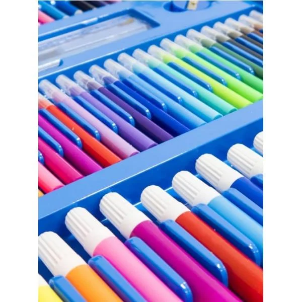 Великий дитячий набір для малювання та творчості з мольбертом 208 предметів Синій (30872939) - фото 2 Великий дитячий набір для малювання та творчості з мольбертом 208 предметів Синій (30872939) - фото 2