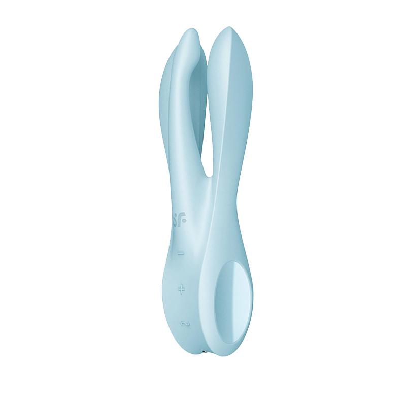 Стимулятор клиторальный Satisfyer Threesome 1 14 см Голубой (33596)