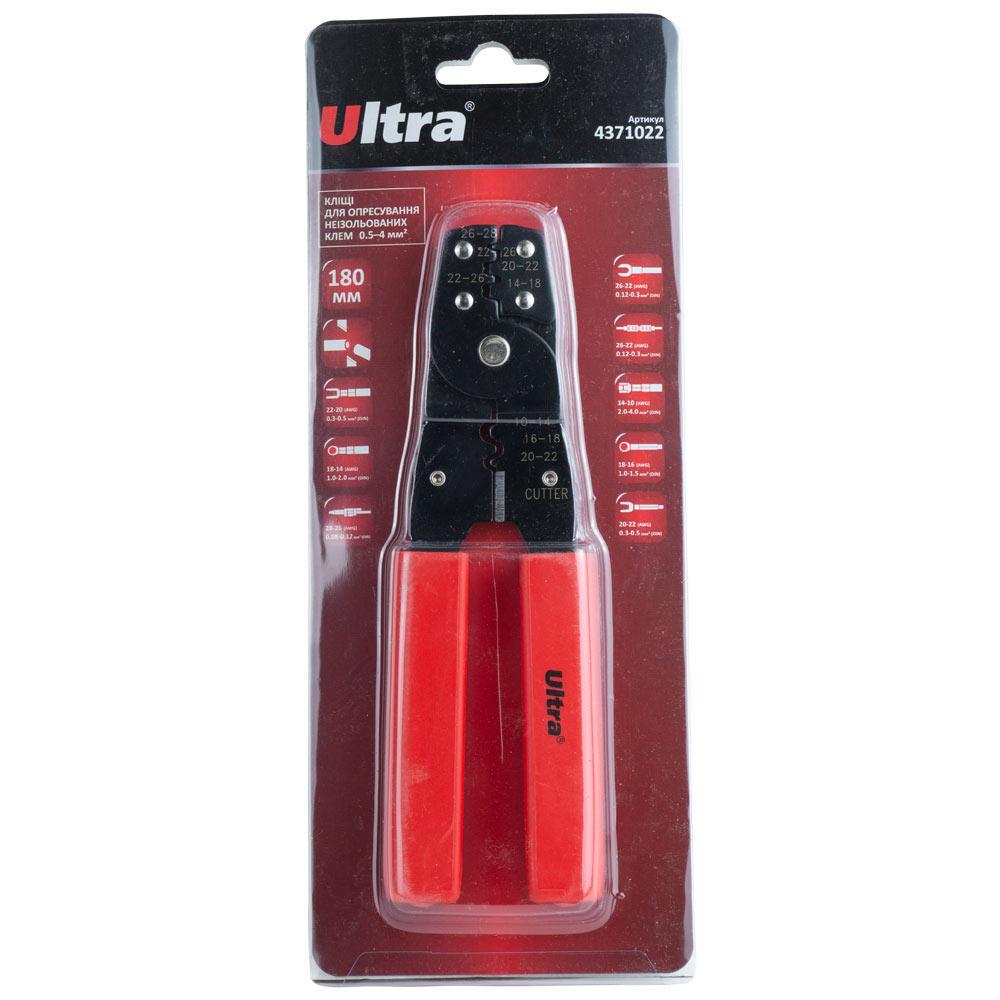 Кліщі для опресування неізольованих клем Ultra 0,5-4 мм2 (4371022) - фото 6 Кліщі для опресування неізольованих клем Ultra 0,5-4 мм2 (4371022) - фото 6
