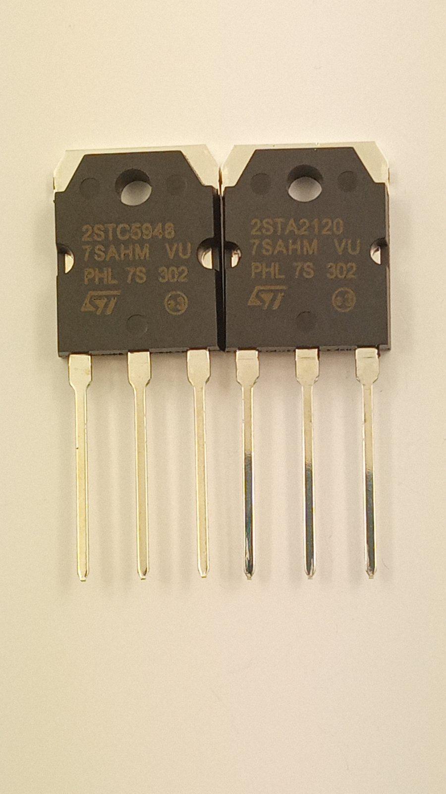 Транзистор 2STA2120+2STC5948 250V 17A 220W УНЧ пара (24224)