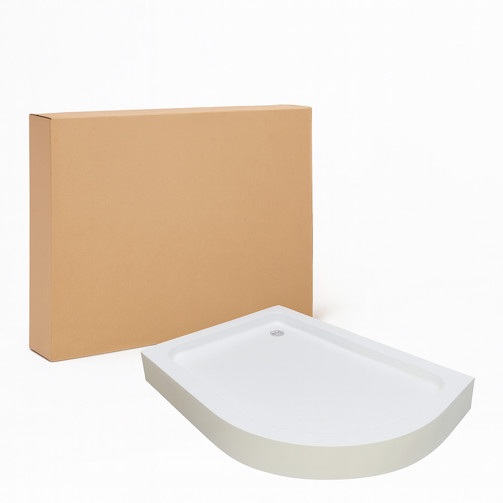 Душевой поддон KO&PO левый акриловый 120x80х15 см (C10328)