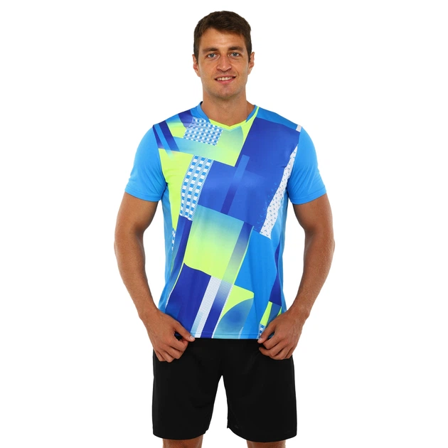 Форма волейбольна чоловіча Lingo футболка і шорти S Блакитний/Салатовий (7369-8808) Форма волейбольна чоловіча Lingo футболка і шорти S Блакитний/Салатовий (7369-8808)