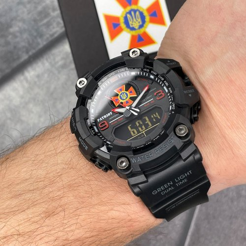 Наручний годинник Patriot 001RDDSNS із символікою ДСНС Чорний/Червоний (2101028659) - фото 4 Наручний годинник Patriot 001RDDSNS із символікою ДСНС Чорний/Червоний (2101028659) - фото 4