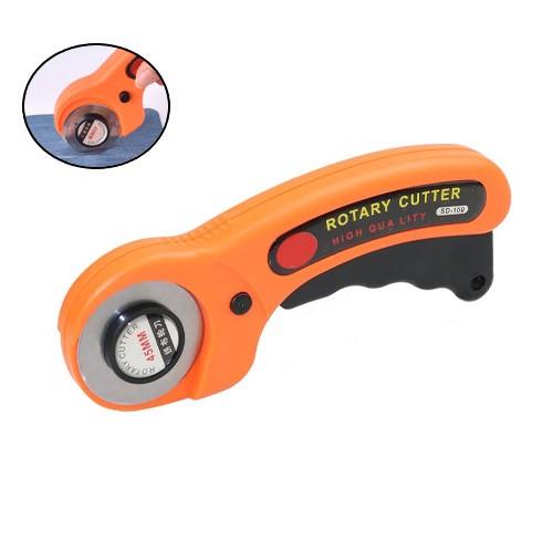 Ніж розкрійний дисковий ручний SD-100 для різання тканини шкіри паперу 45 мм Orange (439253) - фото 2 Ніж розкрійний дисковий ручний SD-100 для різання тканини шкіри паперу 45 мм Orange (439253) - фото 2