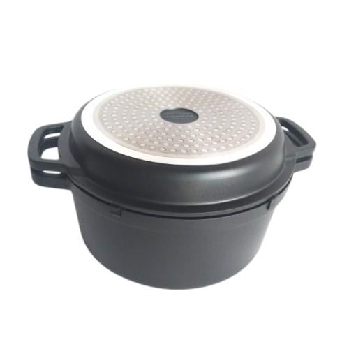 Кастрюля Maestro MR 4124 с крышкой и сковородой-гриль 24 см 4,5 л (C_MR4124)