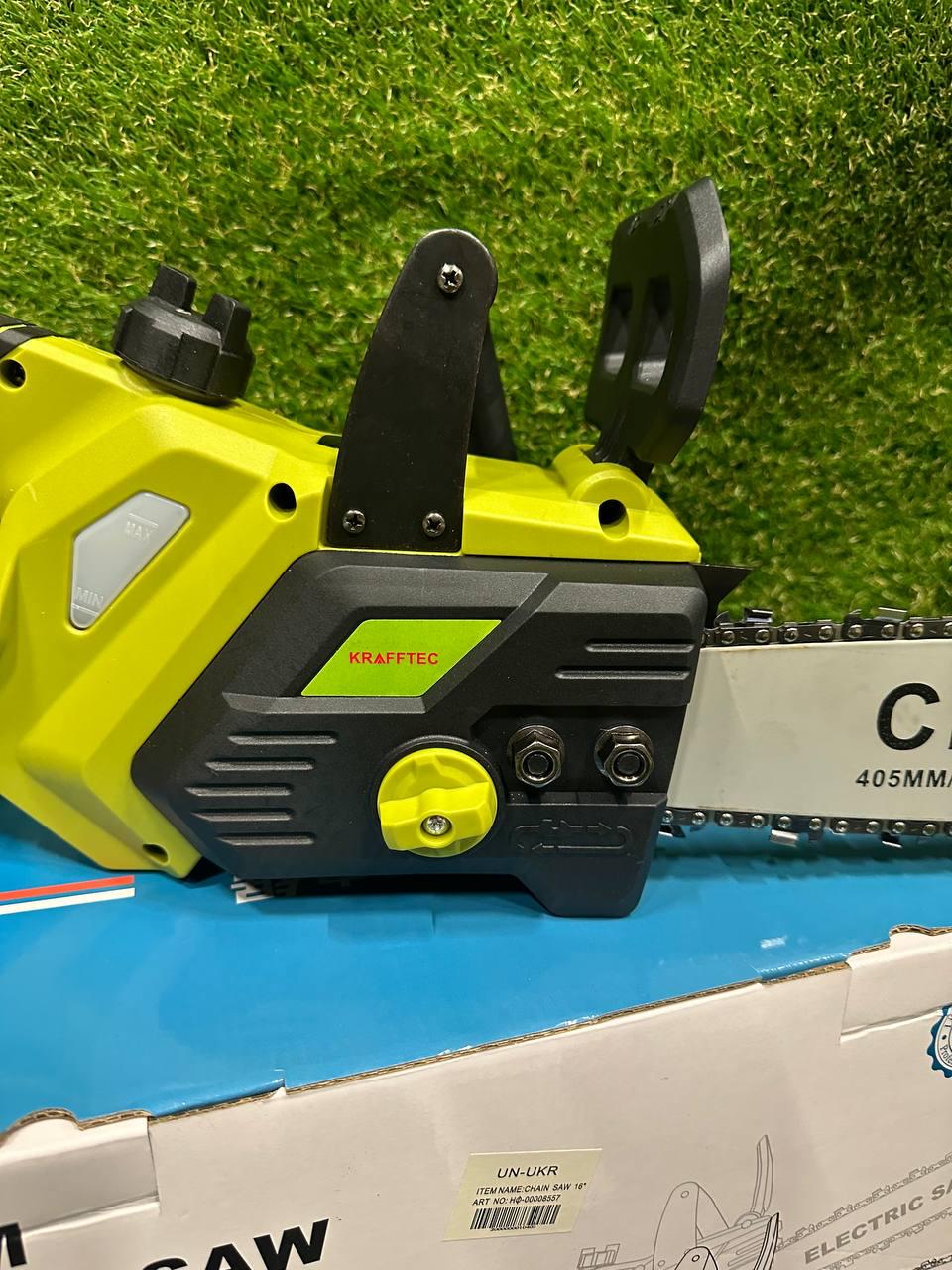 Пила ланцюгова акумуляторна Krafftec Max 48V 6Ah АКБ 2 шт. (27363112) - фото 9 Пила ланцюгова акумуляторна Krafftec Max 48V 6Ah АКБ 2 шт. (27363112) - фото 9