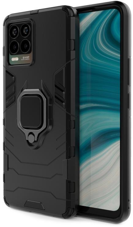 Протиударний чохол Transformers для Realme 8 (підставка кільце) Black (24150-2B)