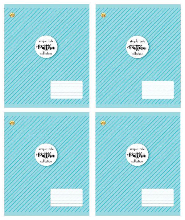 Зошити учнівські у косу лінійку 12 арк. 25 шт. в уп. ТЕ43104 (MTT-183902)